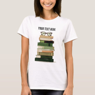 レトロ本好き Tシャツ