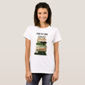 レトロ本好き Tシャツ (正面フル)