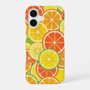 レトロ柑橘スライス iPhone 16ケース
