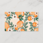 レトロ柑橘系ベビーシャワーおむつラッフルカード エンクロージャーカード (裏面)