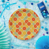 レトロ柑橘類フルーツ陽気 ペーパープレート (パーティー)