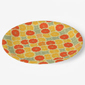レトロ柑橘類フルーツ陽気 ペーパープレート (アングル)