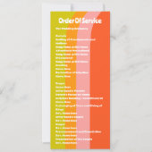 レトロ柑橘類令結婚カード 招待状 (正面)