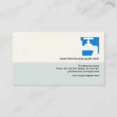 レトロ柱画層給水栓配管配管 名刺 (裏面)