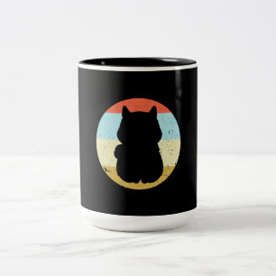 レトロ柴犬デコール Shiba Dog Product ツートーンマグカップ