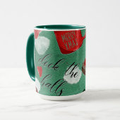 レトロ格言クリスマスクラシックコーヒー マグカップ (正面左)