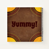 レトロ梨パーソナル料理本レシピ手帳 ノートブック (裏面)