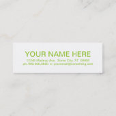 レトロ梨 スキニー名刺 (裏面)