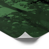 レトロ森林日没ポスター ポスター (角)