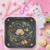 レトロ植物学ハロウィン/ハローウィンパーティプレート ペーパープレート (パーティー)