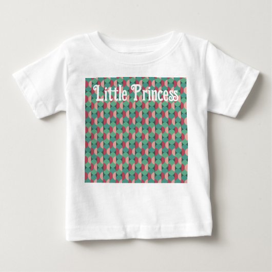 レトロ楕円と半円 ベビーTシャツ (正面)