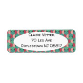 レトロ楕円と半円 ラベル (正面)