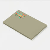 レトロ楕円の点線 ポストイット (アングル)