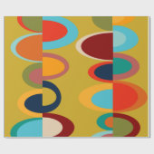 レトロ楕円 ラッピングペーパー (フラット)