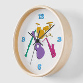レトロ楽団 壁時計 (傾斜)