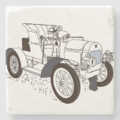 レトロ機械 ストーンコースター (正面)