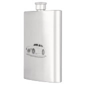 レトロ機械 フラスク (左)