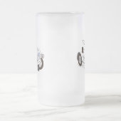 レトロ機械 フロストグラスビールジョッキ (中央)