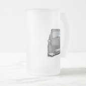 レトロ機械 フロストグラスビールジョッキ (正面右)
