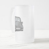 レトロ機械 フロストグラスビールジョッキ (正面左)