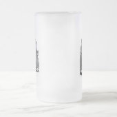 レトロ機械 フロストグラスビールジョッキ (中央)