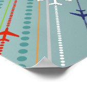 レトロ機模様ポスター ポスター (角)