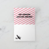 レトロ機誕生日パーティーありがとうノートカード サンキューカード (内部)