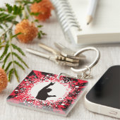 レトロ歌手 キーホルダー (正面右)