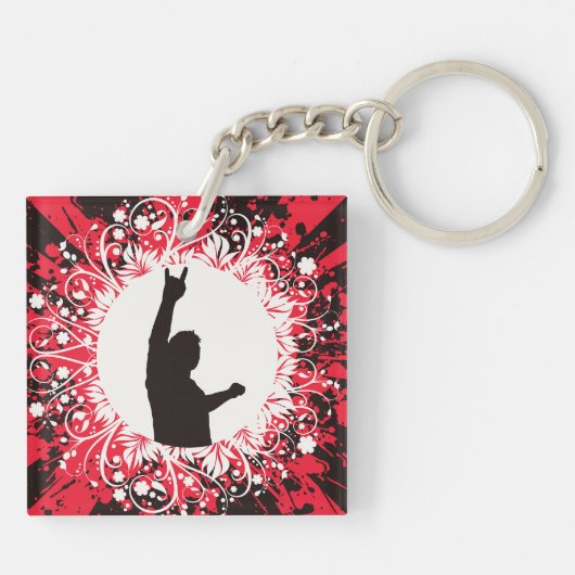 レトロ歌手 キーホルダー (裏面)