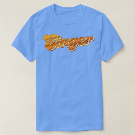 レトロ歌手 Tシャツ (デザイン正面)