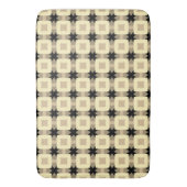 レトロ正方形グリッドパターン バスマット (正面縦)