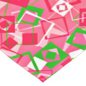 レトロ正方形パターン ショートテーブルランナー (コーナー)