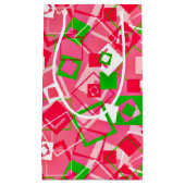 レトロ正方形パターン スモールペーパーバッグ (正面)