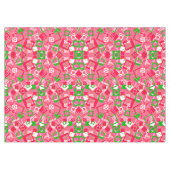 レトロ正方形パターン テーブルクロス (正面(横))