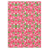 レトロ正方形パターン テーブルクロス (正面)