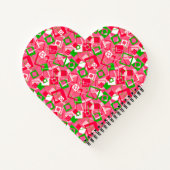 レトロ正方形パターン ノートブック (裏面)