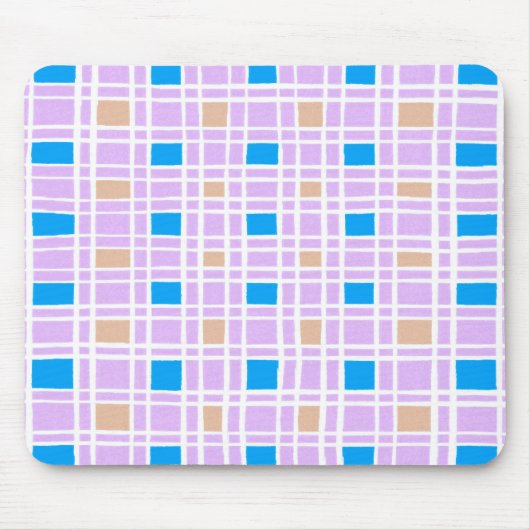 レトロ正方形パターン マウスパッド (正面)