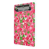 レトロ正方形パターン ミニクリップボード (アングル2)