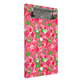 レトロ正方形パターン ミニクリップボード (アングル)