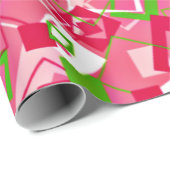 レトロ正方形パターン ラッピングペーパー (ロールコーナー)