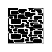 レトロ正方形パターン ラバースタンプ (インプリント)