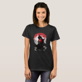 レトロ武士道侍日本の侍 Tシャツ (正面フル)