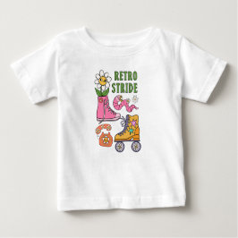 レトロ歩幅 ベビーTシャツ