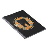 レトロ歯列矯正歯科ヴィンテージ歯グラフィック ノートブック (右側)