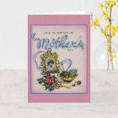 レトロ母の日のグリーティングカード カード (黄色い花)