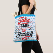 レトロ気に トートバッグ (クローズアップ)