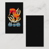 レトロ水中動物海馬好き 名刺 (正面/裏面)