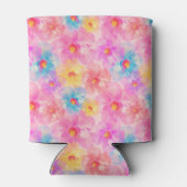 レトロ水彩花模様 缶クーラー (裏面)