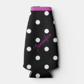 レトロ水玉模様カスタムボトルクール ボトルクーラー (正面)