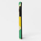 レトロ水玉模様パターン(緑、黄、茶色) Case-Mate iPhoneケース (裏面/左)